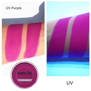 УФ-фиолетовый Неоново-фиолетовый 30 г / шт Профессиональная косметика с активацией воды, краски для тела и лица, боди-арт