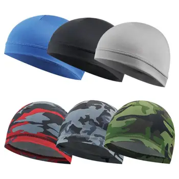 Мужская спортивная кепка, Внутренняя кепка для быстросохнущего шлема, мужская шапочка с защитой от пота, охлаждающая, Дышащая, для езды на велосипеде, женская кепка для велоспорта
