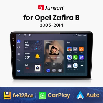 Junsun V1 AI Voice Wireless CarPlay Android Авторадио для Opel Zafira B 2005-2014 4G Автомобильный Мультимедийный GPS 2din авторадио
