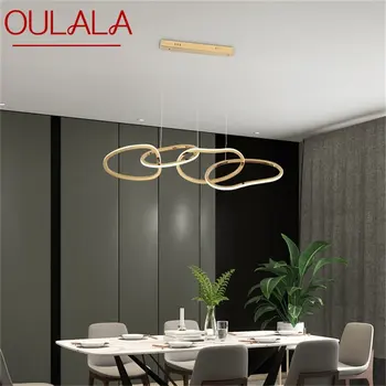 Подвесные светильники OULALA Gold Nordic Creative Modern Home LED Светильник для украшения гостиной