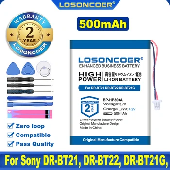 100% Оригинальный Аккумулятор LOSONCOER 500mAh BP-HP300A Для наушников Sony DR-BT21, DR-BT22, DR-BT21G, DR-BT21IK, DR-BT21GB