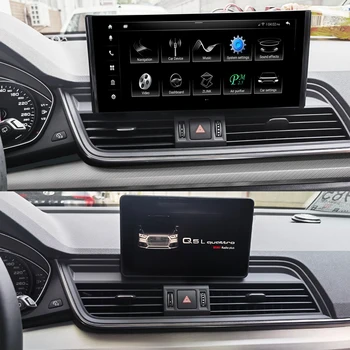 1920*720 IPS Экран Автомагнитолы Android 12 Авторадио Для Audi Q5 2018 2019 A4 GPS Навигация Мультимедийный Видеоплеер 4G LTE Стерео