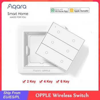 Aqara Opple Zigbee Smart Switch Выключатель света Smart App Control Беспроводной Настенный выключатель Работает с приложением Mijia Apple Homekit