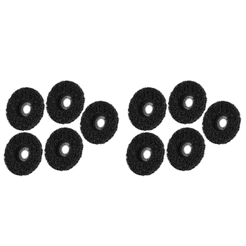 10шт 125 мм Черный поликарбонатный колесный диск, отслаивающиеся материалы/краска/Инструмент для удаления ржавчины, Очистка поверхности