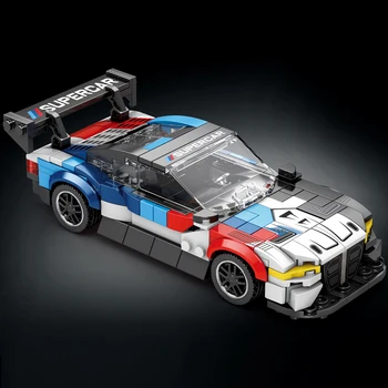 MOC Bricks Городской скоростной спортивный автомобиль M4 GT3 Наборы строительных блоков для взрослых Конструктор Гоночный автомобиль Игрушки для детей