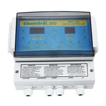 Спутниковый монитор качества воды в бассейне chemtrol.250 monitor автоматически управляет дозирующим насосом для определения pH / ORP