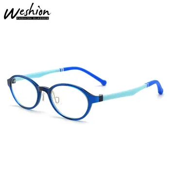 Детские очки с синим светом для мальчиков и девочек, оптическая оправа Slicone, прозрачные компьютерные антибликовые детские очки UV 2020