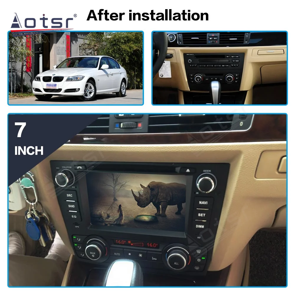 Android 11.0 Авторадио Автомобильный Плеер Стерео Для BMW E90 Автомобильный Аудио Видео DVD-Плеер Авторадио Навигационный Экран Изображение 1
