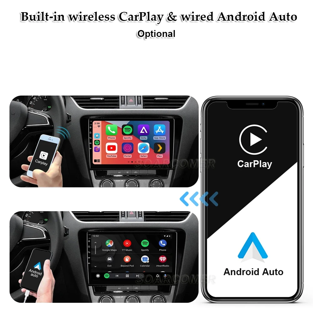 Android 13 Для Renault Traffic 3 2014-2021 Для Opel Vivaro B 2014-2018 Автомобильный радиоприемник, мультимедийный плеер, навигация, GPS, DVD Изображение 2