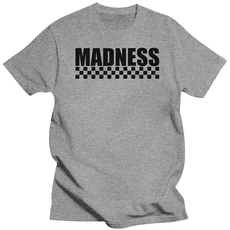 Madness Ska Двухцветная футболка Унисекс Всех размеров с принтом на заказ, забавная футболка в стиле хип-хоп, мужские футболки, топы оптом, футболка Изображение 3