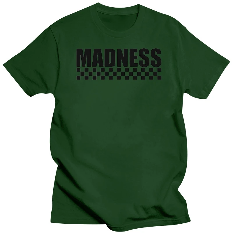 Madness Ska Двухцветная футболка Унисекс Всех размеров с принтом на заказ, забавная футболка в стиле хип-хоп, мужские футболки, топы оптом, футболка Изображение 4