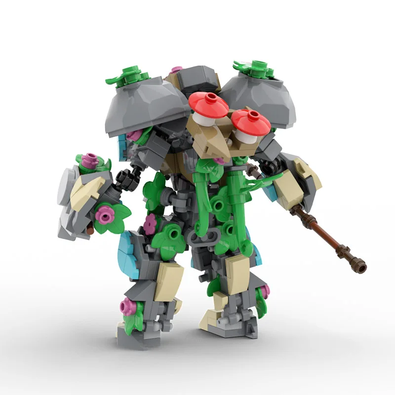 Moc Guardianed-forested Mech Robot Строительные Блоки Игровые Фигурки Корабельных Роботов Модель Сборки Кирпичей Игрушки Подарки Для Детей Изображение 3