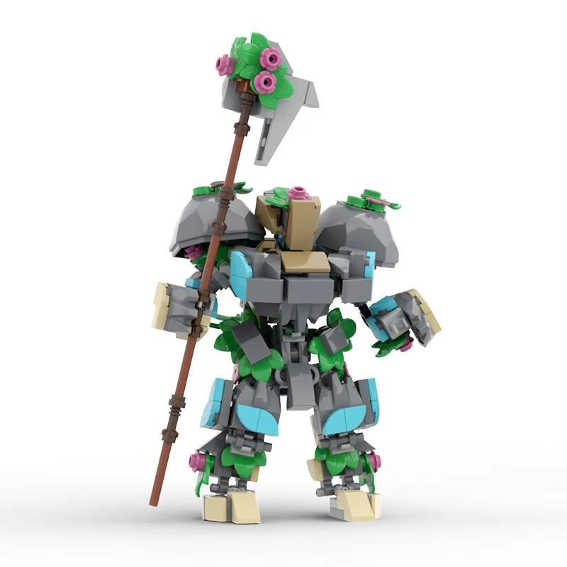 Moc Guardianed-forested Mech Robot Строительные Блоки Игровые Фигурки Корабельных Роботов Модель Сборки Кирпичей Игрушки Подарки Для Детей Изображение 4