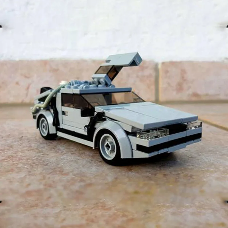 MOC Модель городского автомобиля Строительные блоки Street View Time Machine Кирпичи Сборные Игрушки Детский подарок Изображение 2
