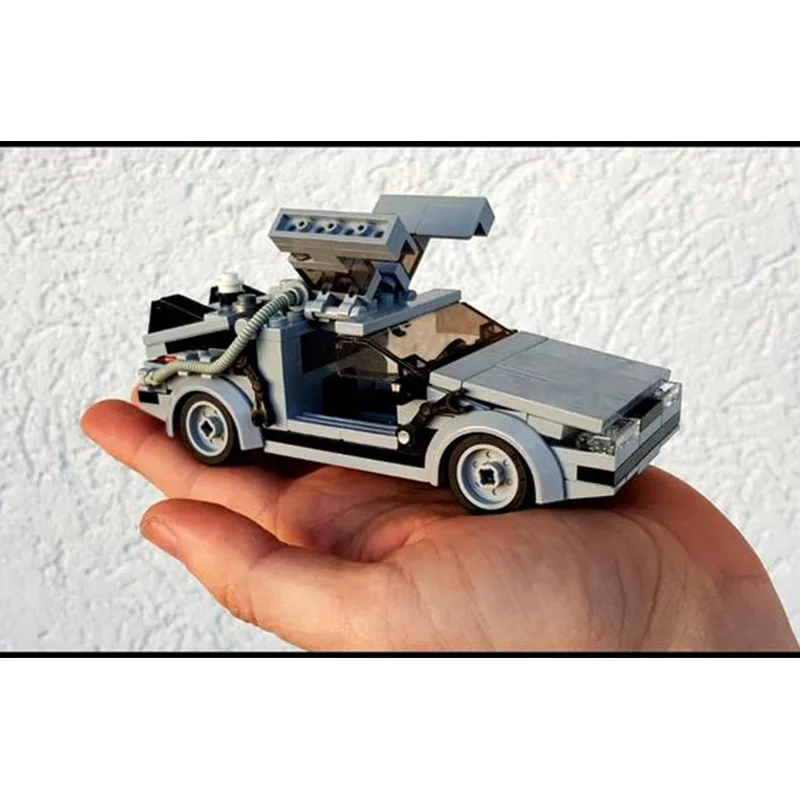 MOC Модель городского автомобиля Строительные блоки Street View Time Machine Кирпичи Сборные Игрушки Детский подарок Изображение 3