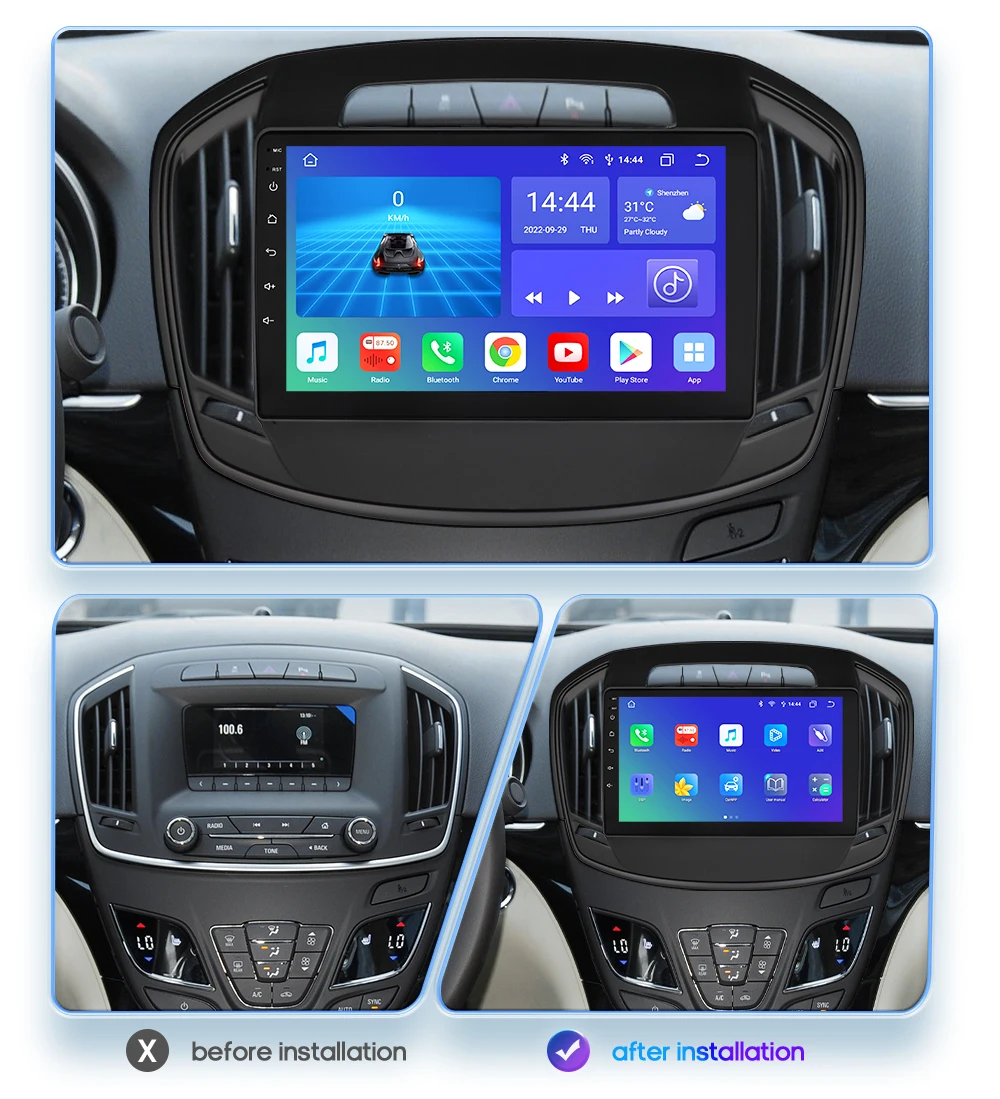OSSURET 2din Android Автомагнитола для Buick Regal Auto Multimidia для Opel Insignia 2014-2017 GPS Навигация Видеоплеер Carplay Изображение 1