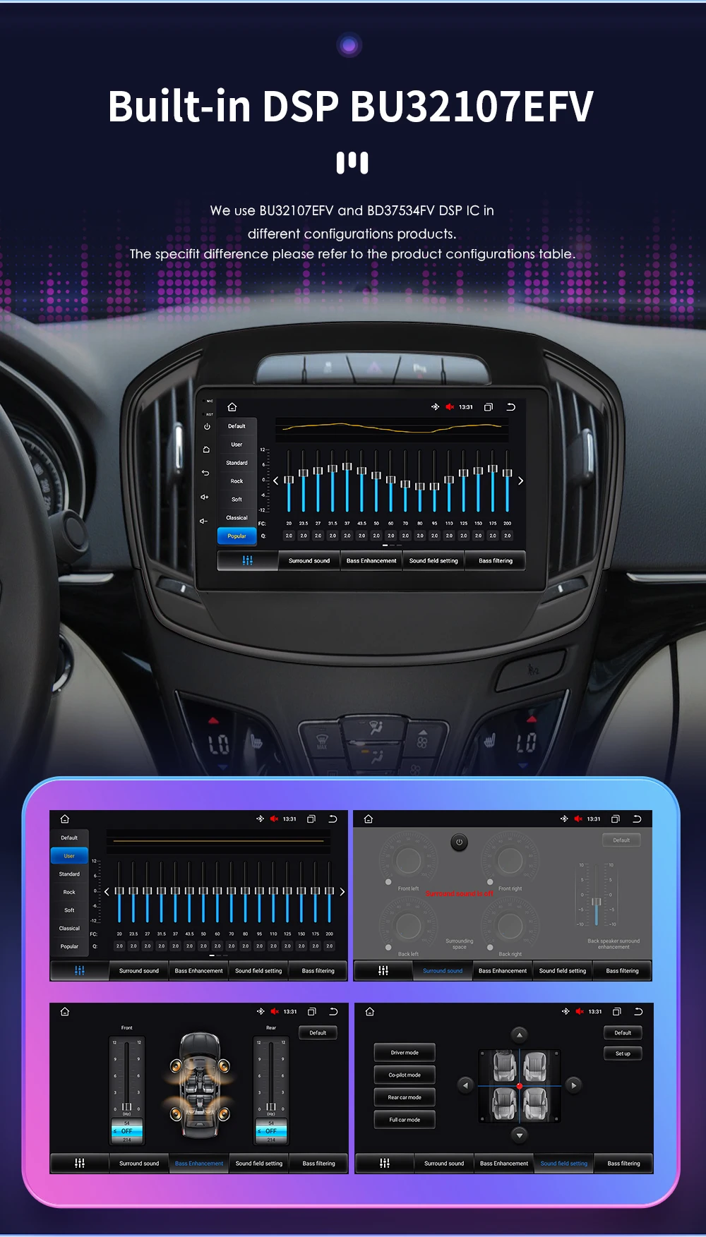OSSURET 2din Android Автомагнитола для Buick Regal Auto Multimidia для Opel Insignia 2014-2017 GPS Навигация Видеоплеер Carplay Изображение 4