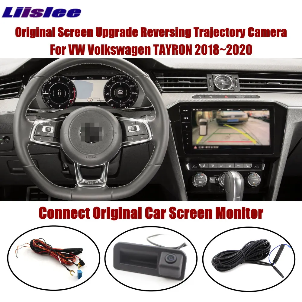 Автомобильная камера заднего вида для VW Tayron 2018-2023 MQB MIB система Оригинальный экран Парковочная камера заднего вида Интеллектуальное динамическое изображение Изображение 0