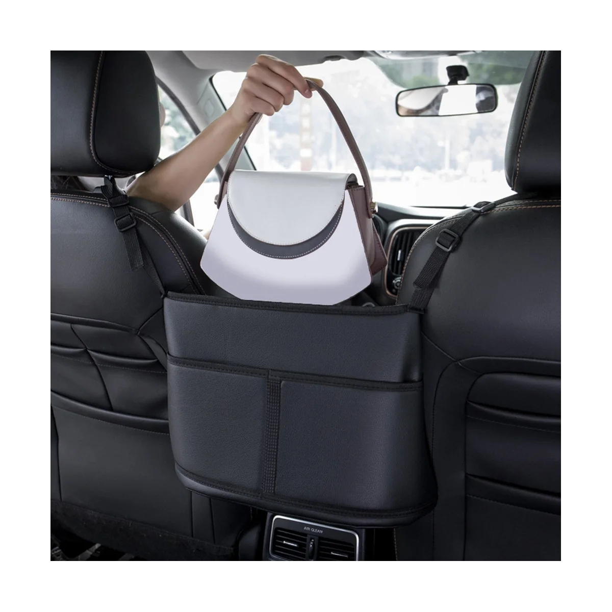 Автомобильные держатели сумок для рук Автомобильные органайзеры и места для хранения Передних сидений Органайзер для наполнения пространства автомобильных сидений Сумка для хранения автомобильных сидений Изображение 2