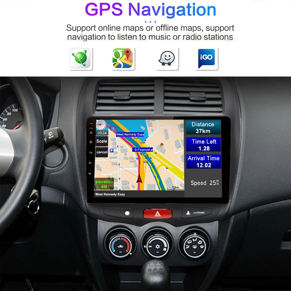 Автомобильный радиоприемник Android 10 для Kia Soul AM 2007-2011 Стерео GPS Navi Carplay Android Автоматический Мультимедийный видеоплеер 2din DVD Изображение 2