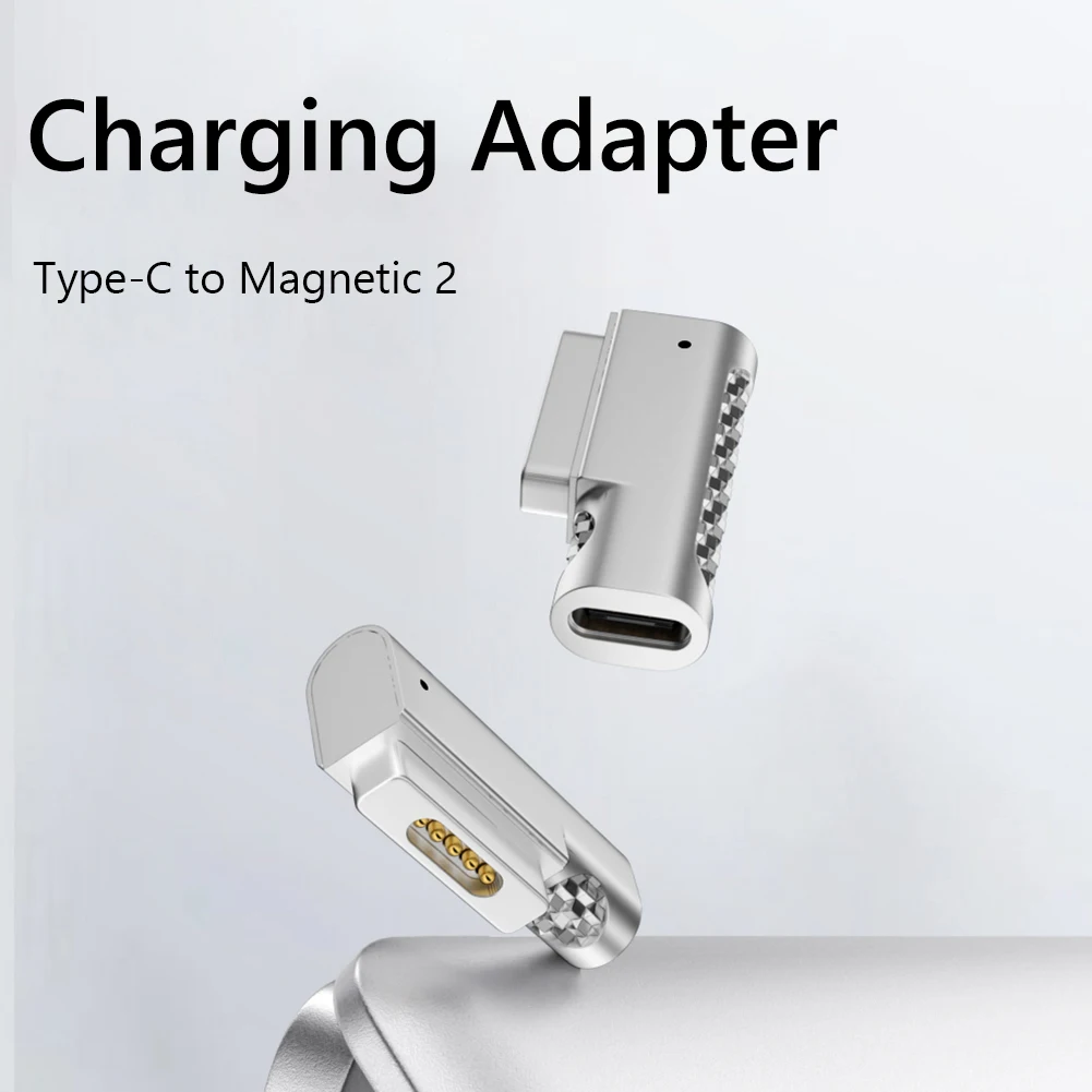 Адаптер для зарядки Type-C-Magnetic 2 с Индикатором зарядки, Преобразователь Зарядного Магнитного Штекера 18,5 В-20 В для MacBook Air/Pro Изображение 1