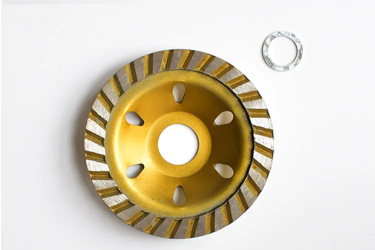 Алмазный шлифовальный круг 100 мм Шлифовальный диск 100 мм алмазный абразивный диск Используется для полировки бетона или камня. Внутреннее отверстие 22 мм. Изображение 5