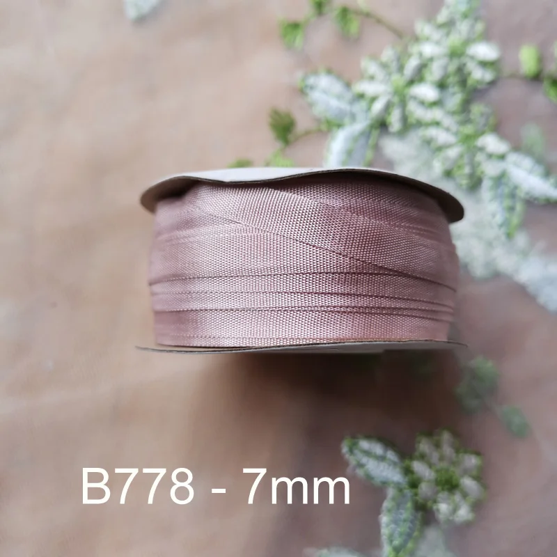 Винтажная Лента Из Вискозной Ткани Античного Лилового Цвета Шириной 3,5 мм 7 мм 13 мм для Вышивки и Шитья B778 Изображение 2