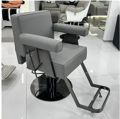 Вращающийся кресельный подъемник для парикмахерской, специализированное кресло для стрижки, модное простое кресло для глажения и окрашивания Изображение 0