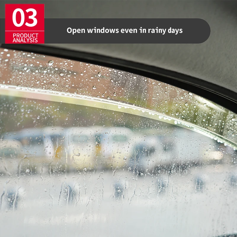 Для Mercedes BE-NZ EQB 2022 -2023 Пластиковый оконный козырек Вентиляционные шторы Защита от солнца и дождя 4 шт./комплект Изображение 4