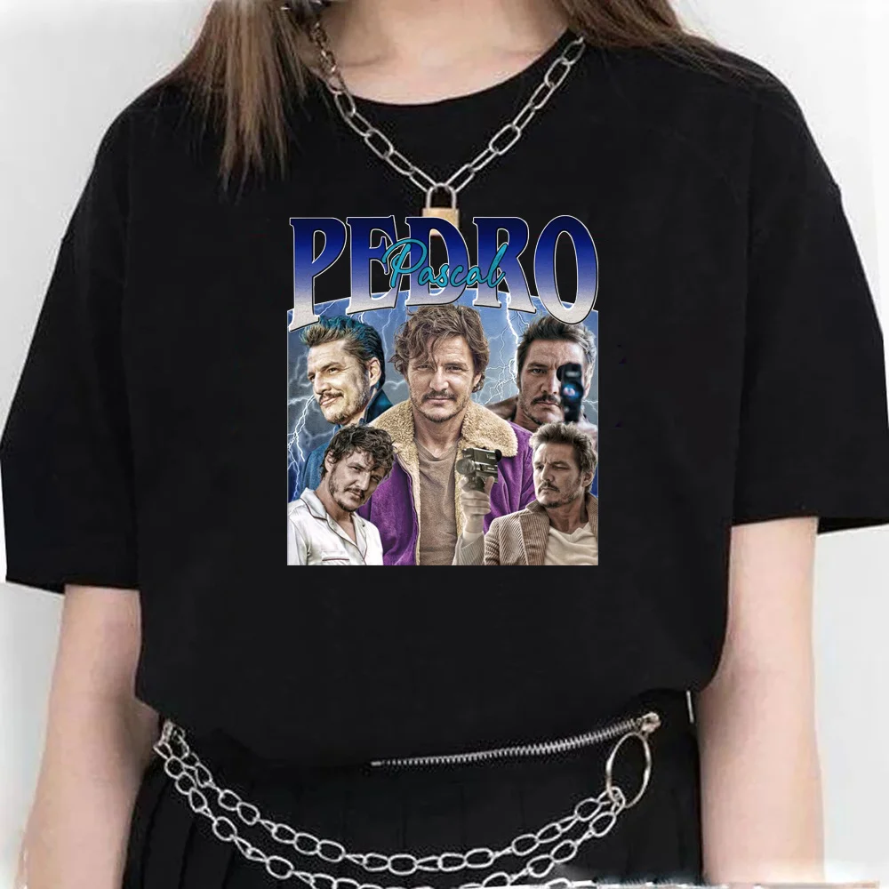 Женская футболка Pedro Pascal с аниме-топом для девочек, одежда y2k с аниме-комиксами Изображение 2