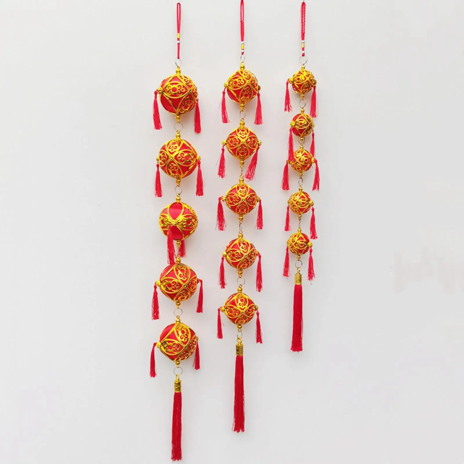 Китайский Счастливый Красный Фонарь Лунный Новый Год Китайский Весенний Фестиваль Висит для Украшения Внутреннего Фестиваля Сада Изображение 1