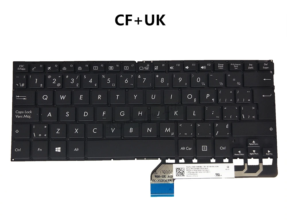 Клавиатура для Ноутбука Asus Zenbook Flip UX360 UX360U UX360UA US RU TH HE BE CF CS GK TR NE WB SW Изображение 3
