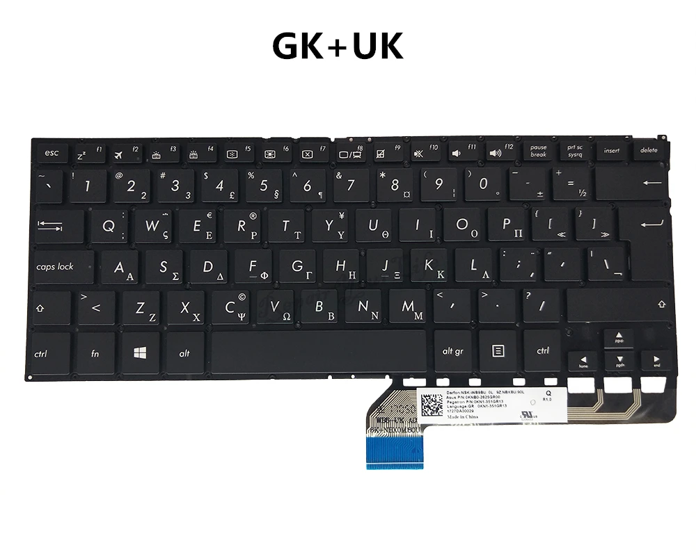 Клавиатура для Ноутбука Asus Zenbook Flip UX360 UX360U UX360UA US RU TH HE BE CF CS GK TR NE WB SW Изображение 5