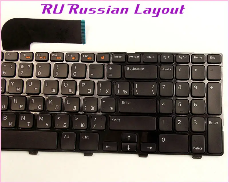 Клавиатура с русской раскладкой RU для ноутбука Dell MP-10K73US-442 4DFCJ KB.904IE.07C Изображение 2
