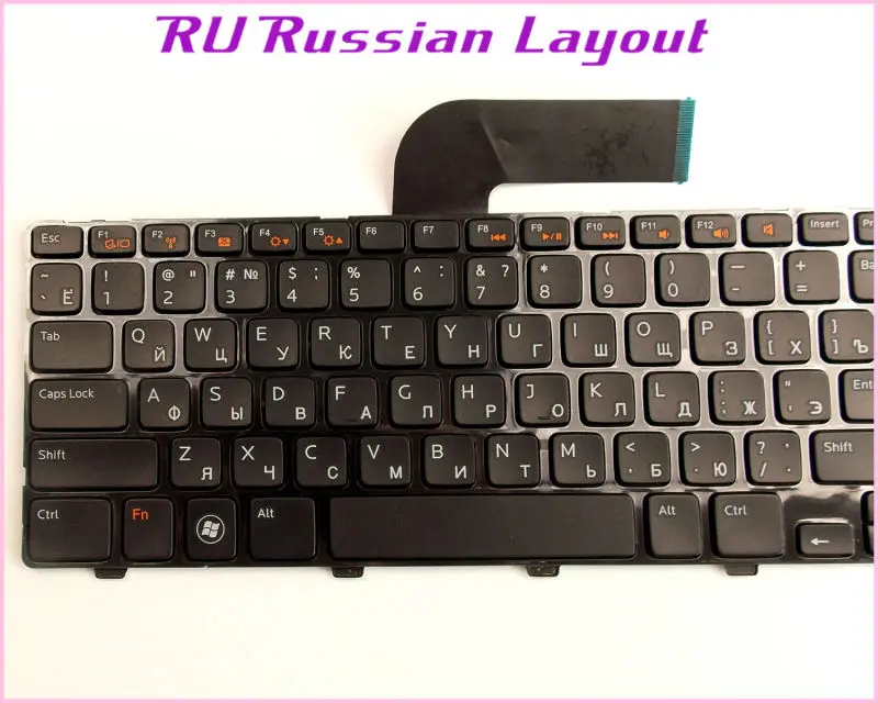 Клавиатура с русской раскладкой RU для ноутбука Dell MP-10K73US-442 4DFCJ KB.904IE.07C Изображение 3