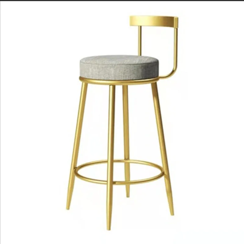 Минималистичный Макияж, Барный стул, Металлическое Ожидание, Ресторан, Бесплатная Доставка, Барный стул, Дизайнерская мебель для столовой Cadeiras De Plastico Изображение 5