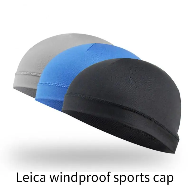 Мужская спортивная кепка, Внутренняя кепка для быстросохнущего шлема, мужская шапочка с защитой от пота, охлаждающая, Дышащая, для езды на велосипеде, женская кепка для велоспорта Изображение 4