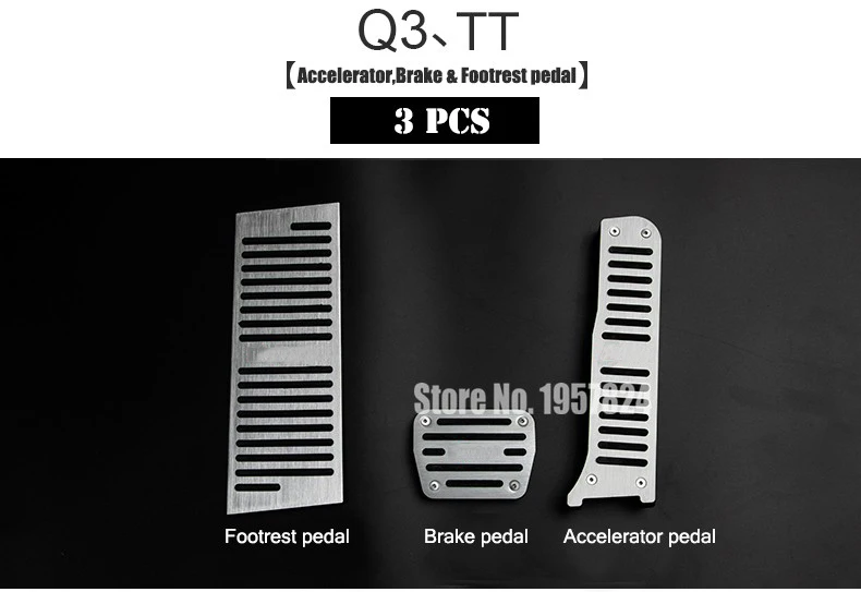 Оригинальный дизайн автомобиля Аэрокосмический Алюминиевый Автомобильный тормоз акселератор подставка для ног педали для Audi A4 A5 A7 A8 Q5 Q3 Q7 A3 A6 TT Изображение 3