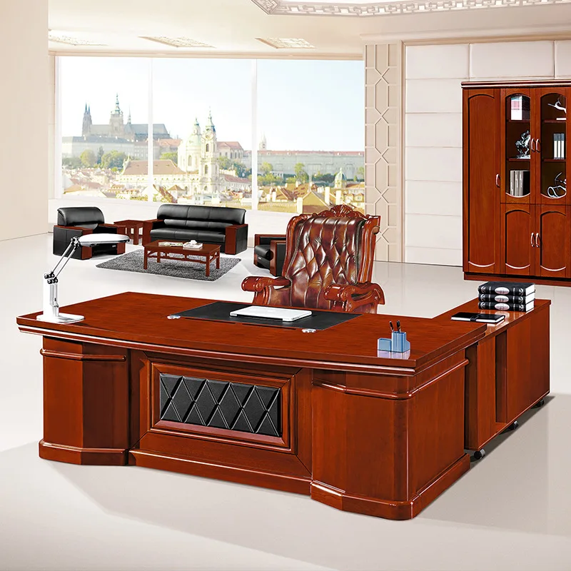 Офисная офисная мебель современного дизайна со шкафом для хранения, рабочий стол руководителя, кресло для руководителя Изображение 1