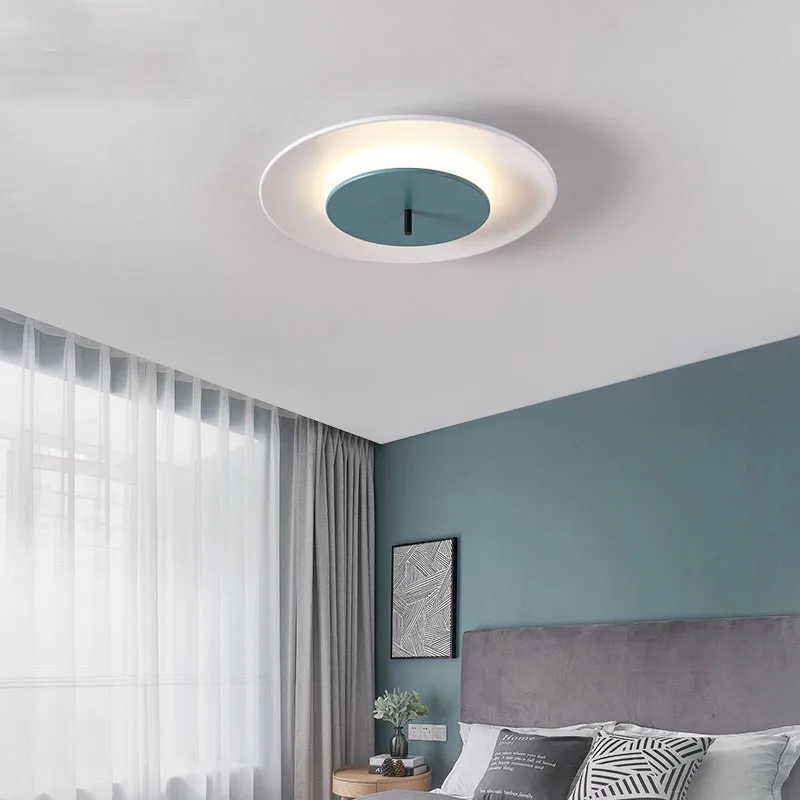 Простой потолочный светильник для гостиной, Креативная столовая, спальня, детская комната, лампа Macaron Изображение 2