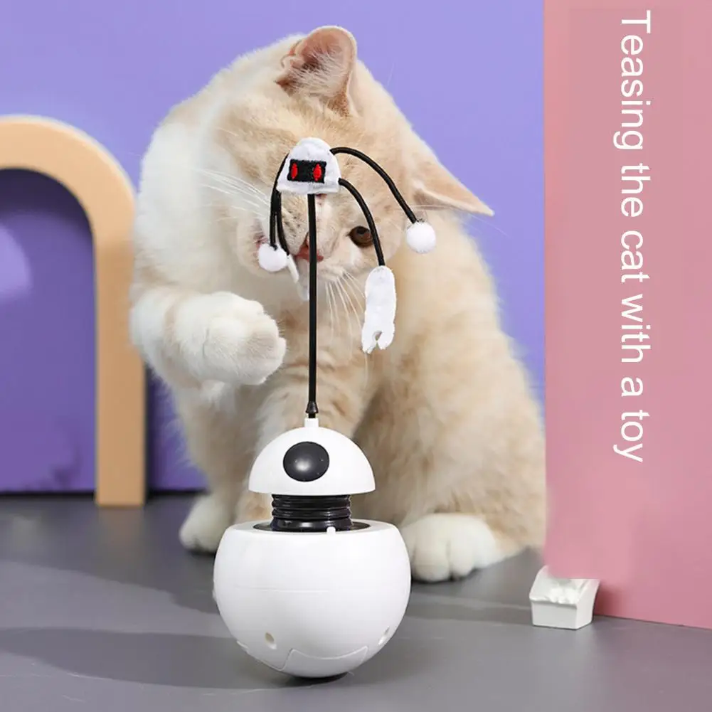 Прочная интерактивная игрушка для кошек, устойчивая к укусам, снимающая стресс, Вокальный дизайн, домашний котенок, кошка, электрическая игрушка-неваляшка Изображение 0