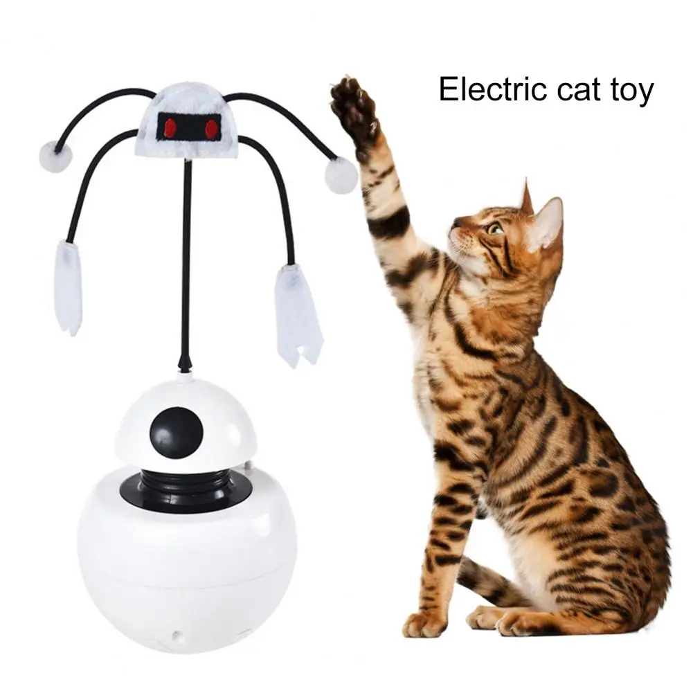 Прочная интерактивная игрушка для кошек, устойчивая к укусам, снимающая стресс, Вокальный дизайн, домашний котенок, кошка, электрическая игрушка-неваляшка Изображение 4