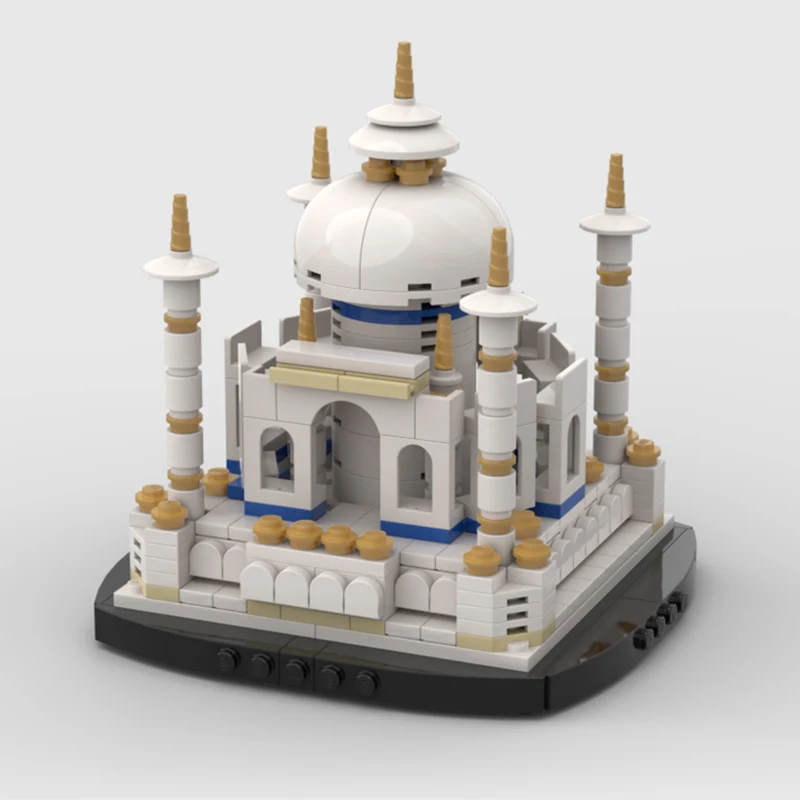 Строительные блоки Moc, архитектурная модельная серия, Технология Mini Taj Mahal, Кирпичи, Игрушки своими руками Для детей, подарки для детей, мини-блоки Изображение 1